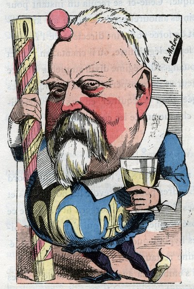 Tegnefilm af Viscount de Lorgeril (Hippolyte Louis), fransk politiker. af Moloch
