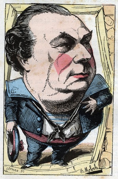 Portræt af Francois Dumaine (1831-1893), fransk komiker af Moloch