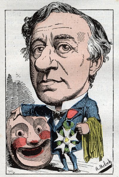 Portræt af Francois Jules Edmond Got (1822 - 1901) fransk skuespiller af Moloch