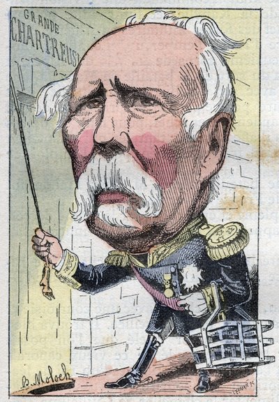 Portræt af Patrice de Mac Mahon, Marechal af Frankrig i 1859, hertug af Magenta (1808-1893) republikkens præsident fra 1873 til 1879 af Moloch