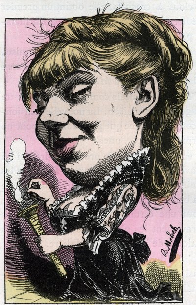 Portræt af Sophie Croizette (1847-1901), societary of the Comedie-Francaise af Moloch