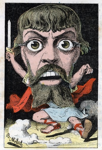 Portræt af skuespilleren Mount-Sully (Jean Sully Mounet, Mounet Sully af Moloch
