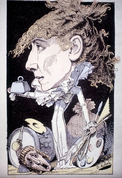 Tegneserie af Henriette Rosine Bernard aka Sarah Bernhardt af Moloch