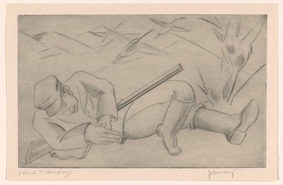sovende jæger af Mommie Schwarz (signed by artist)