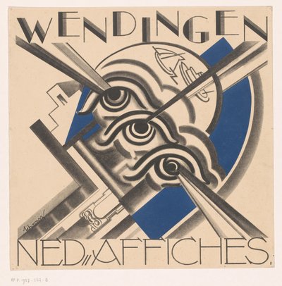 Omslagsdesign for: Wendingen, 1931 af Mommie Schwarz