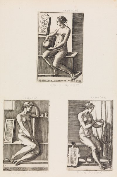 Aritmetik, fra The Seven Liberal Arts, plade 4, 1544. af Monogrammist B