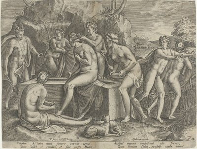 Diana i Actaeon af Monogrammist FME