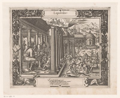 Barndom under påvirkning af kviksølv La puerilite (titel på objekt) Seven Ages of Man (serietitel) Les Figvres Et Povrtraictz Des Sept Aages De L