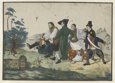De syv schwabere og haren af Monogrammist KD