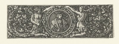 Frise med portræt af Maximilian I i en medaljon af Monogrammist LB (Nederlanden)