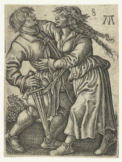 dansende gårdpar Dancing Peasants (serietitel) af Monogrammist MT