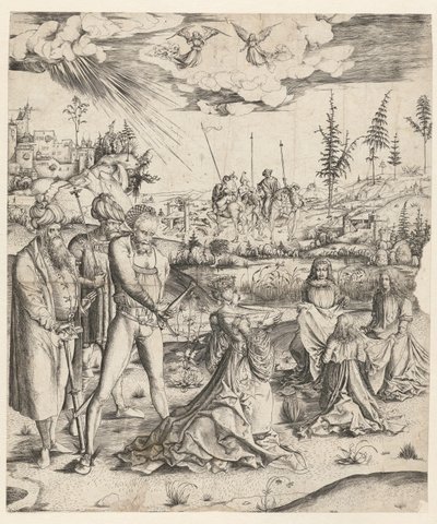 Sankt Catherines martyrium af Monogrammist MZ