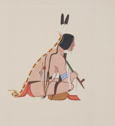 Cheyenne, ca. 1934 (akvarel) af Monroe Tsatoke