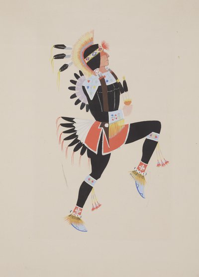 Panel #1, ca. 1934 (akvarel) af Monroe Tsatoke