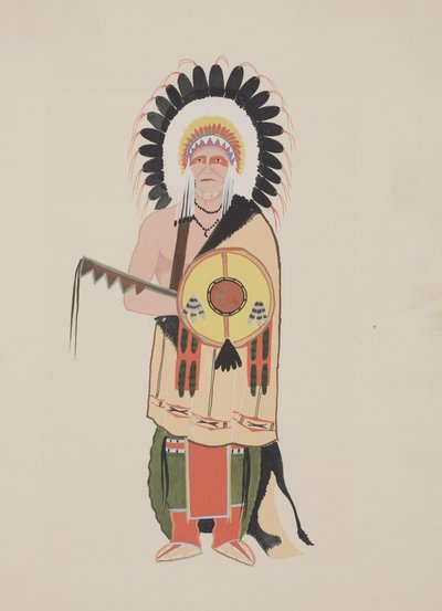 Panel #3, ca. 1934 (akvarel) af Monroe Tsatoke