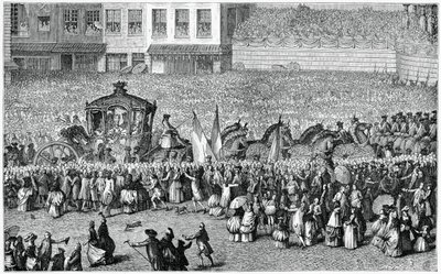Hestevogn i en parade, 1782, 1885. af Moreau