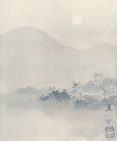 Aftentåge i dalen, c1801 af Mori Sosen