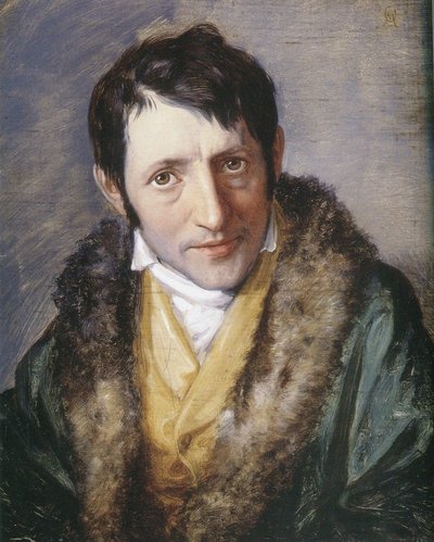 Portræt af Carl Ludwig Börne 1786-1837, 1833. af Moritz Daniel Oppenheim