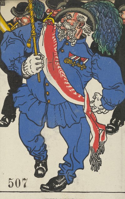 Indvielse af farverne Fahnenweihe, 1911. af Moritz Jung