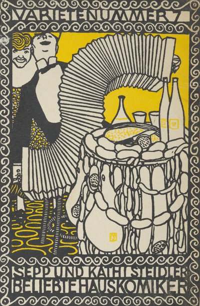 Variety Act 7: Sepp og Kathi Steidler, Popular House Comedians Variety Act 7: Sepp and..., 1907. af Moritz Jung