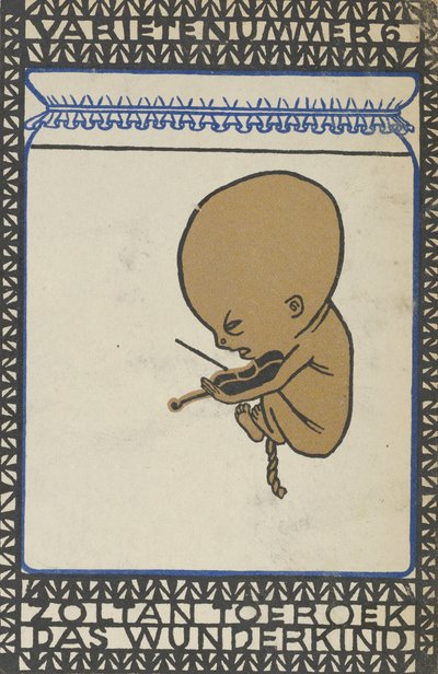 Vaudeville Act 6: Zoltan Toeroek, Child Prodigy Variety nummer 6: Zoltan Toeroek, Das Wünd..., 1907. af Moritz Jung