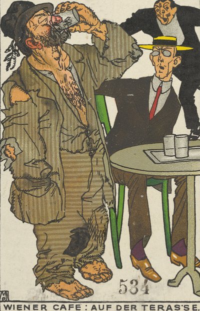 Wienercafé: På terrassen Wienercafé: På terrassen, 1911. af Moritz Jung