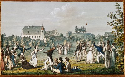 En boldkamp i Atzenbrugg ... (radering) af Moritz Ludwig von Schwind
