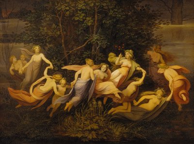 Fe-dans i ellelunden af Moritz Ludwig von Schwind