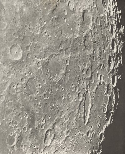 Månefotografi Blancanus - Tycho - Schiller,1899 (foto) af Moritz & Puiseux Pierre Henri (1855 1928) Loewy