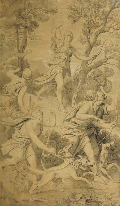 Diana med sine ledsagere af Moritz Ludwig von Schwind