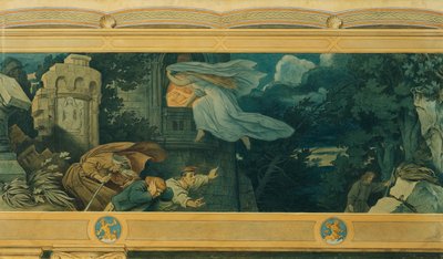 Den smukke Melusine: IX. Melusines mors smerte af Moritz Ludwig von Schwind