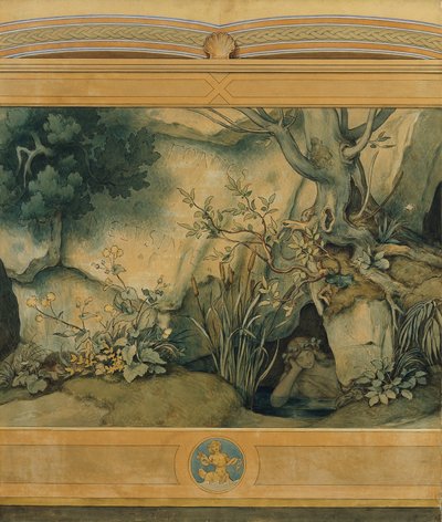 Den smukke Melusine: I. Fontes Melusinae af Moritz Ludwig von Schwind