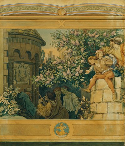 Den smukke Melusine: VI. De onde tunger af Moritz Ludwig von Schwind