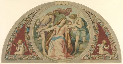 Tre drenge redder den fortvivlede Pamina fra selvmord, 1864. af Moritz Ludwig von Schwind
