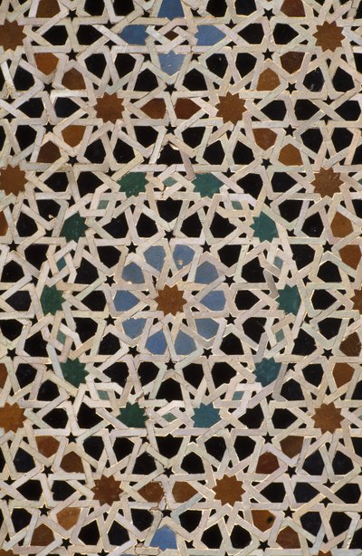 Bou Inania Madrasa, zelij fliseværk (keramik) af Moroccan School