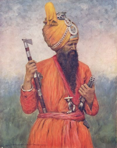 A Retainer from Jind, 1903dani af Mortimer L Menpes