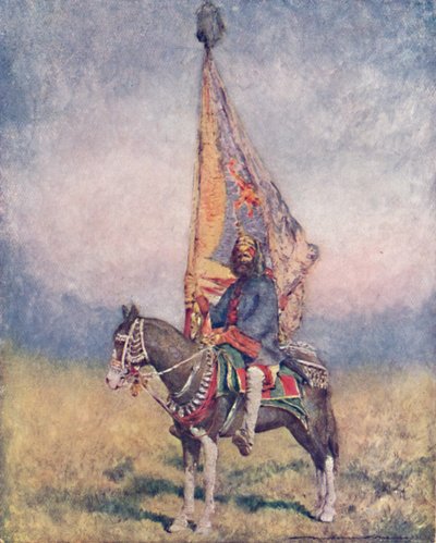A Standard-bearer of Cutch, 1903dani af Mortimer L Menpes