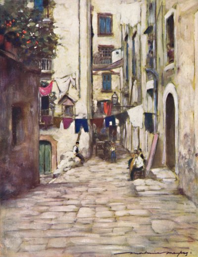 A Street in Naples, 1903dani af Mortimer L Menpes