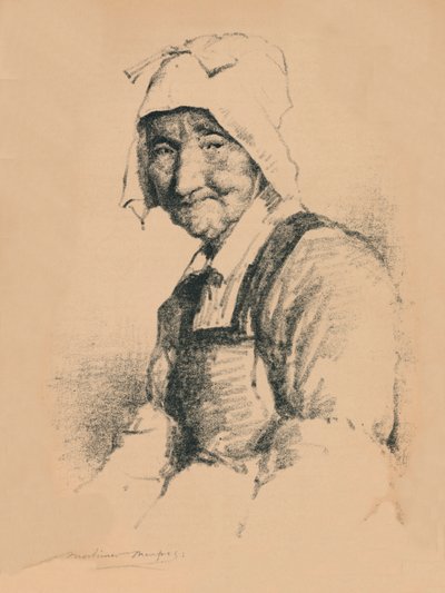 Portrait of an old woman, c1890, 1894dani af Mortimer L Menpes