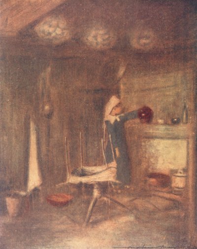 A Cottage Home (farvelitografi) af Mortimer Ludington Menpes