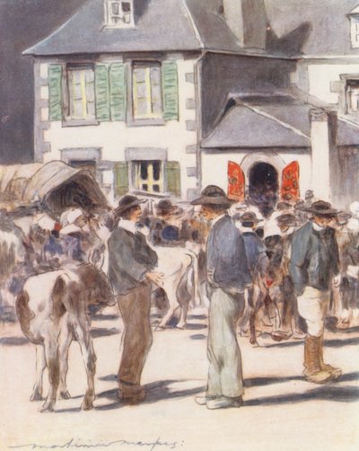 På Foire (farvelitografi) af Mortimer Ludington Menpes