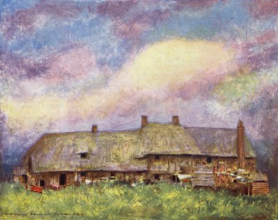 Cottages, Dorchester af Mortimer Ludington Menpes
