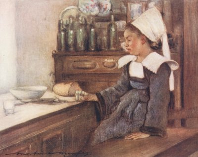 Dejeuner (farvelitografi) af Mortimer Ludington Menpes