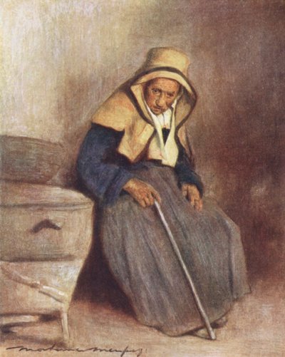 Alderdom (farvelitografi) af Mortimer Ludington Menpes