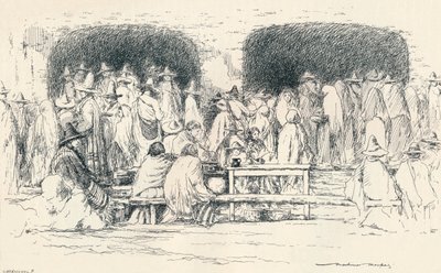 Midt på dagen i Puebla, c1895, 1896 af Mortimer Ludington Menpes