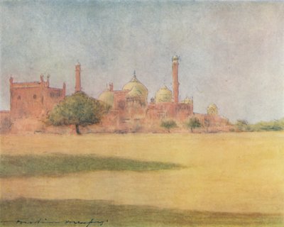 Jumna Masjid, 1905 af Mortimer Ludington Menpes