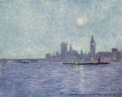 Westminster by Night af Mortimer Ludington Menpes