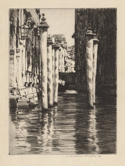 En smal kanal, Venedig af Mortimer Menpes