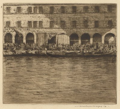 Rialto Markets, Venedig af Mortimer Menpes