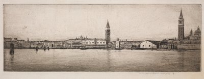 Markusbassinet, Venedig, 1910. af Mortimer Menpes